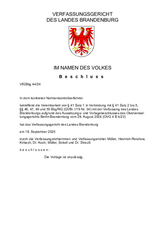 Bild vergrößern (Bild: VfGBbg 44/24)