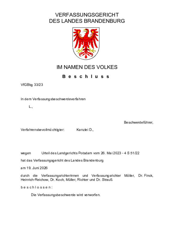Bild vergrößern (Bild: VfGBbg 33/23)