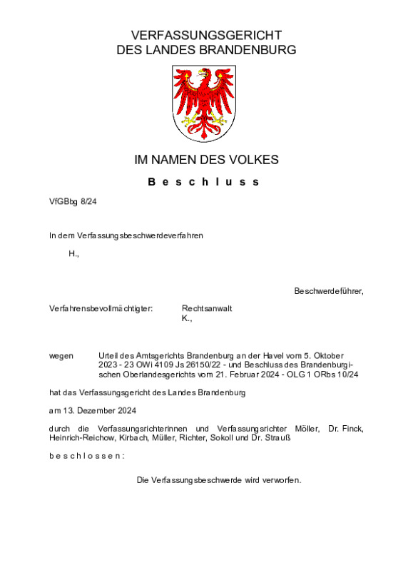 Bild vergrößern (Bild: VfGBbg 8/24)