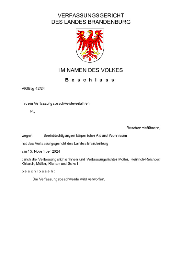 Bild vergrößern (Bild: VfGBbg 42/24)