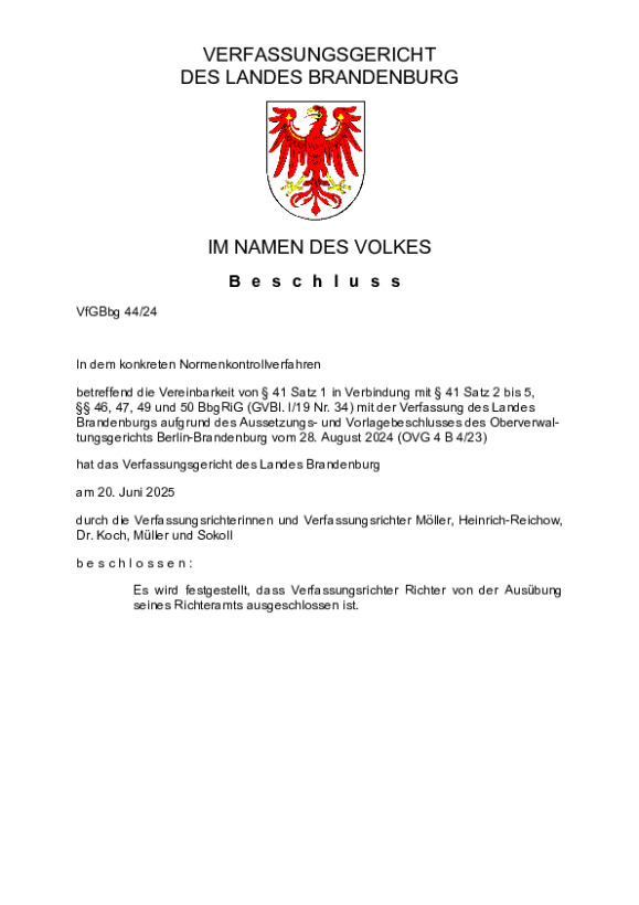 Bild vergrößern (Bild: VfGBbg 44/24)