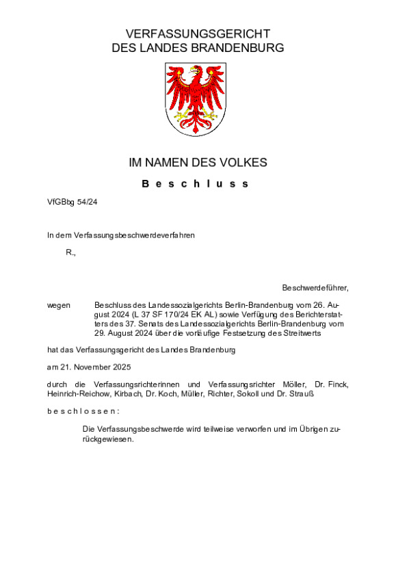 Bild vergrößern (Bild: VfGBbg 54/24)