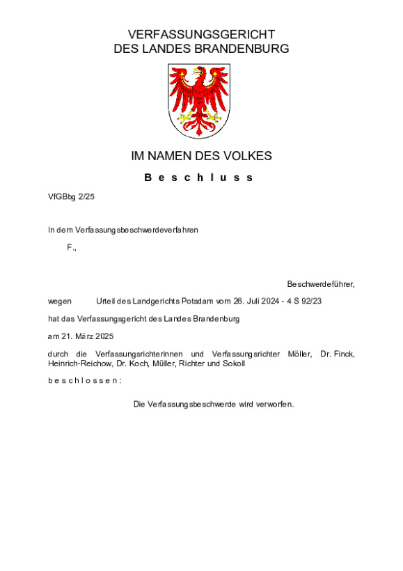 Bild vergrößern (Bild: VfGBbg 2/25)