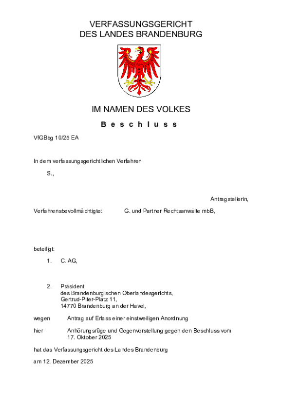 Bild vergrößern (Bild: VfGBbg 10/25)