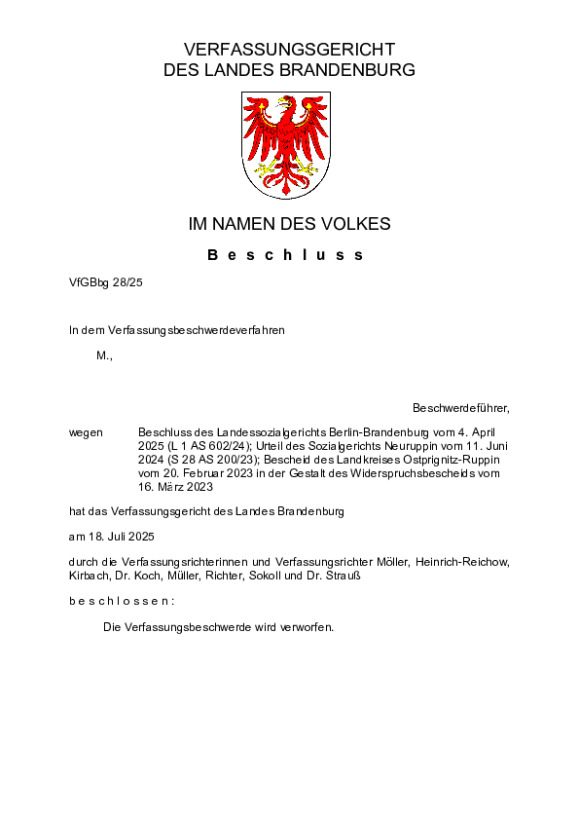 Bild vergrößern (Bild: VfGBbg 28/25)