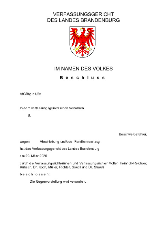 Bild vergrößern (Bild: VfGBbg 51/25)