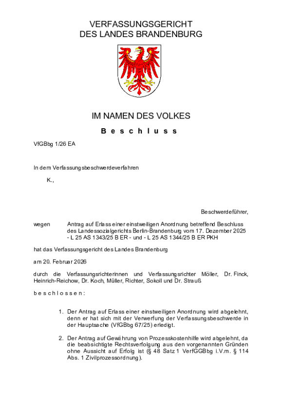 Bild vergrößern (Bild: VfGBbg 1/26)