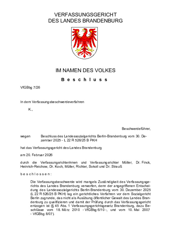 Bild vergrößern (Bild: VfGBbg 7/26)