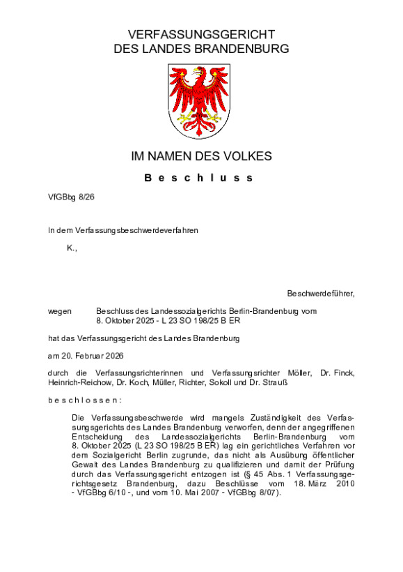 Bild vergrößern (Bild: VfGBbg 8/26)