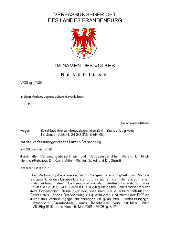 Bild vergrößern (Bild: VfGBbg 17/26)