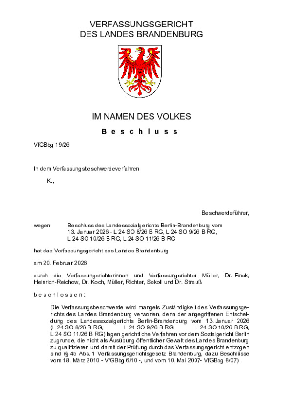 Bild vergrößern (Bild: VfGBbg 19/26)