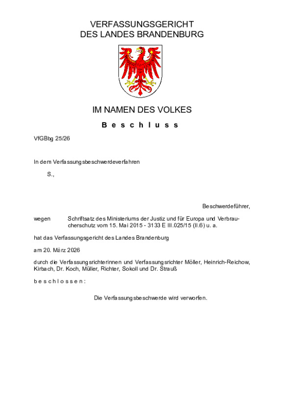 Bild vergrößern (Bild: VfGBbg 25/26)