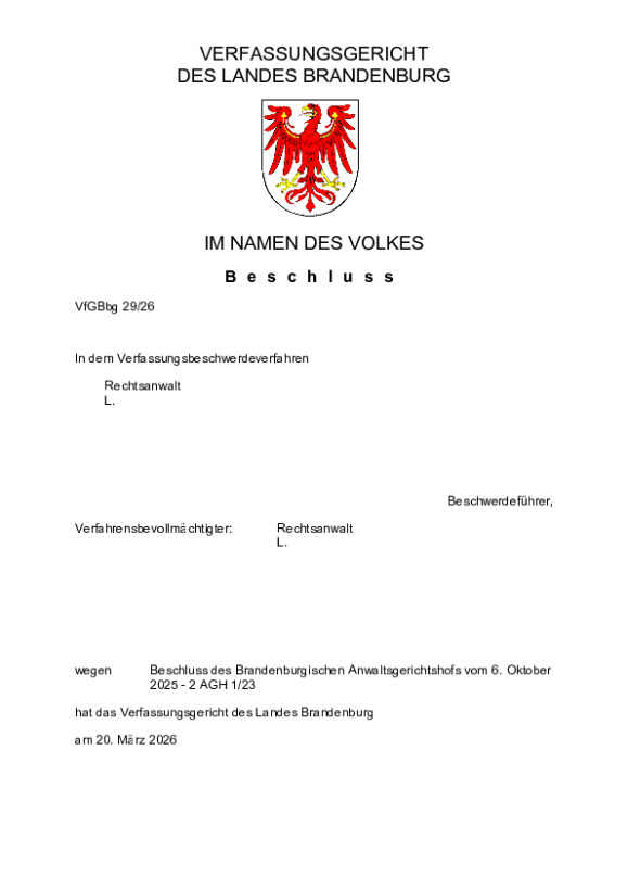 Bild vergrößern (Bild: VfGBbg 29/26)