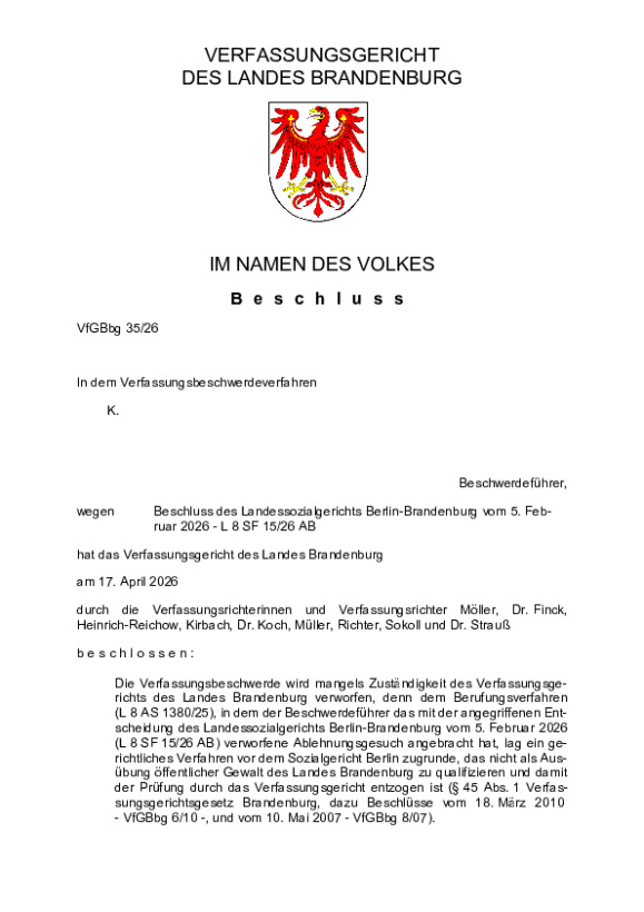 Bild vergrößern (Bild: VfGBbg 35/26)