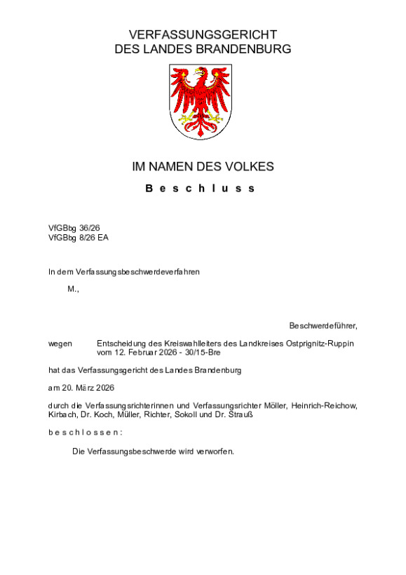 Bild vergrößern (Bild: VfGBbg 36/26)
