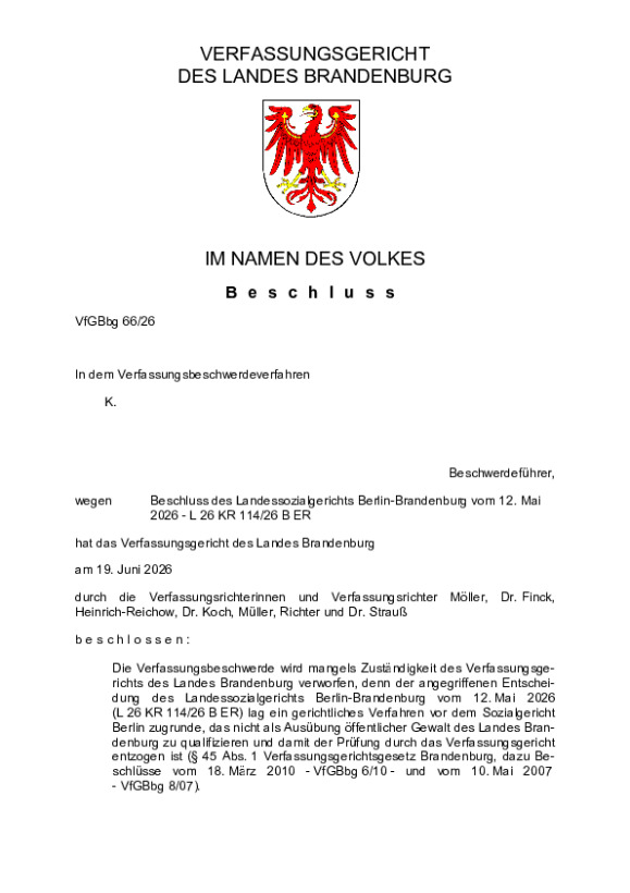 Bild vergrößern (Bild: VfGBbg 66/26)